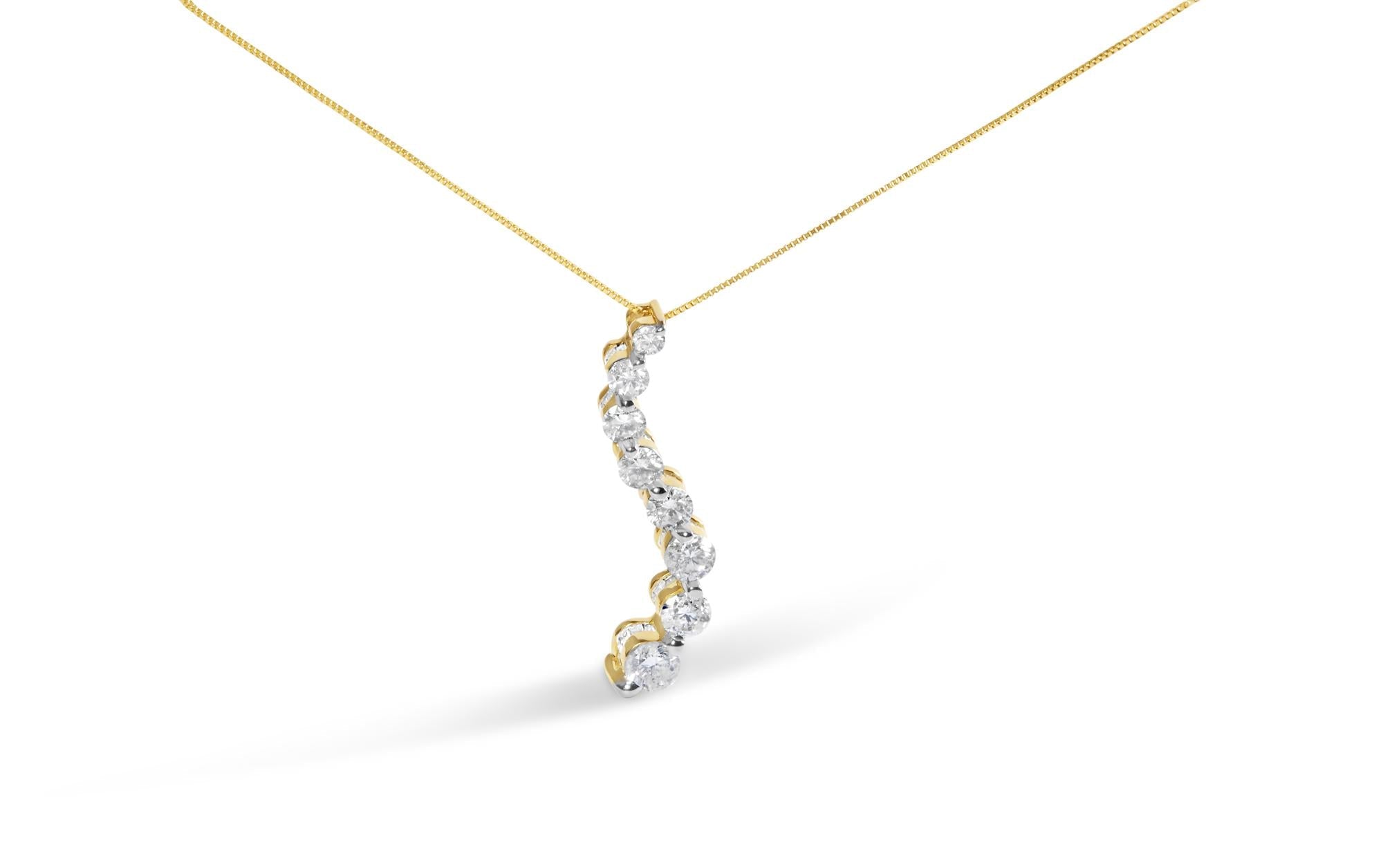 Carrie Baguette Round Diamond Necklace -0