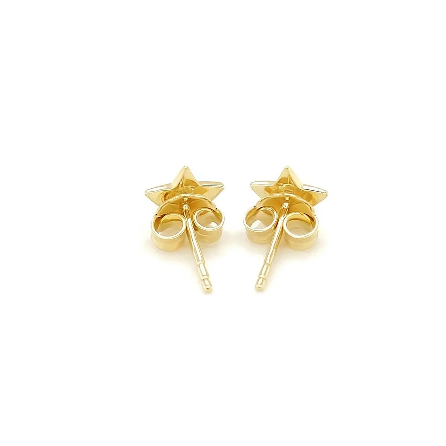 Star Stud Earrings in 14K Yellow Gold RCJ
