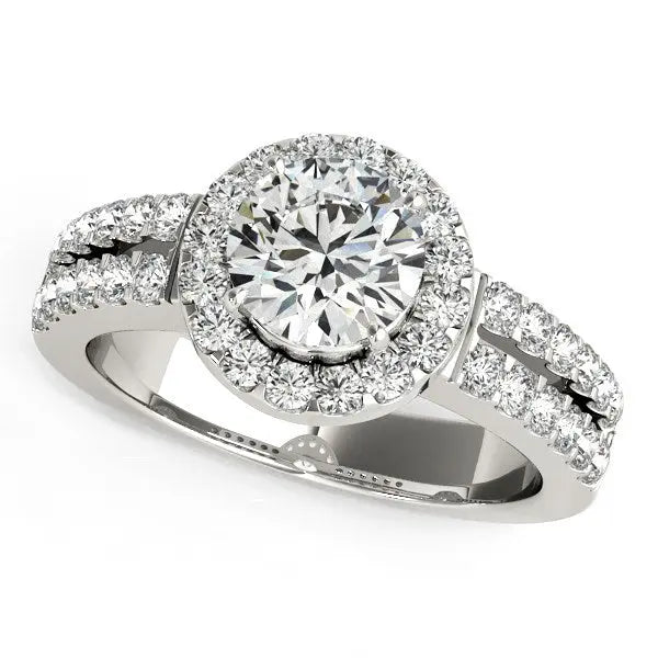 1 3/8 ct tw Eternal Halo Engagement Ring in 14K White Gold RCJ