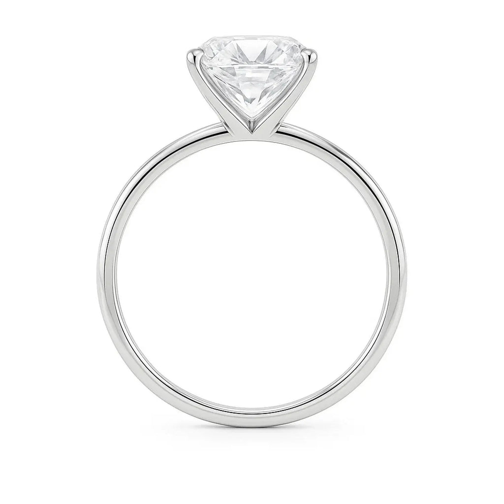 5 ct tw Radiant Cut Diamond Solitaire Ring in 14K White Gold RCJ