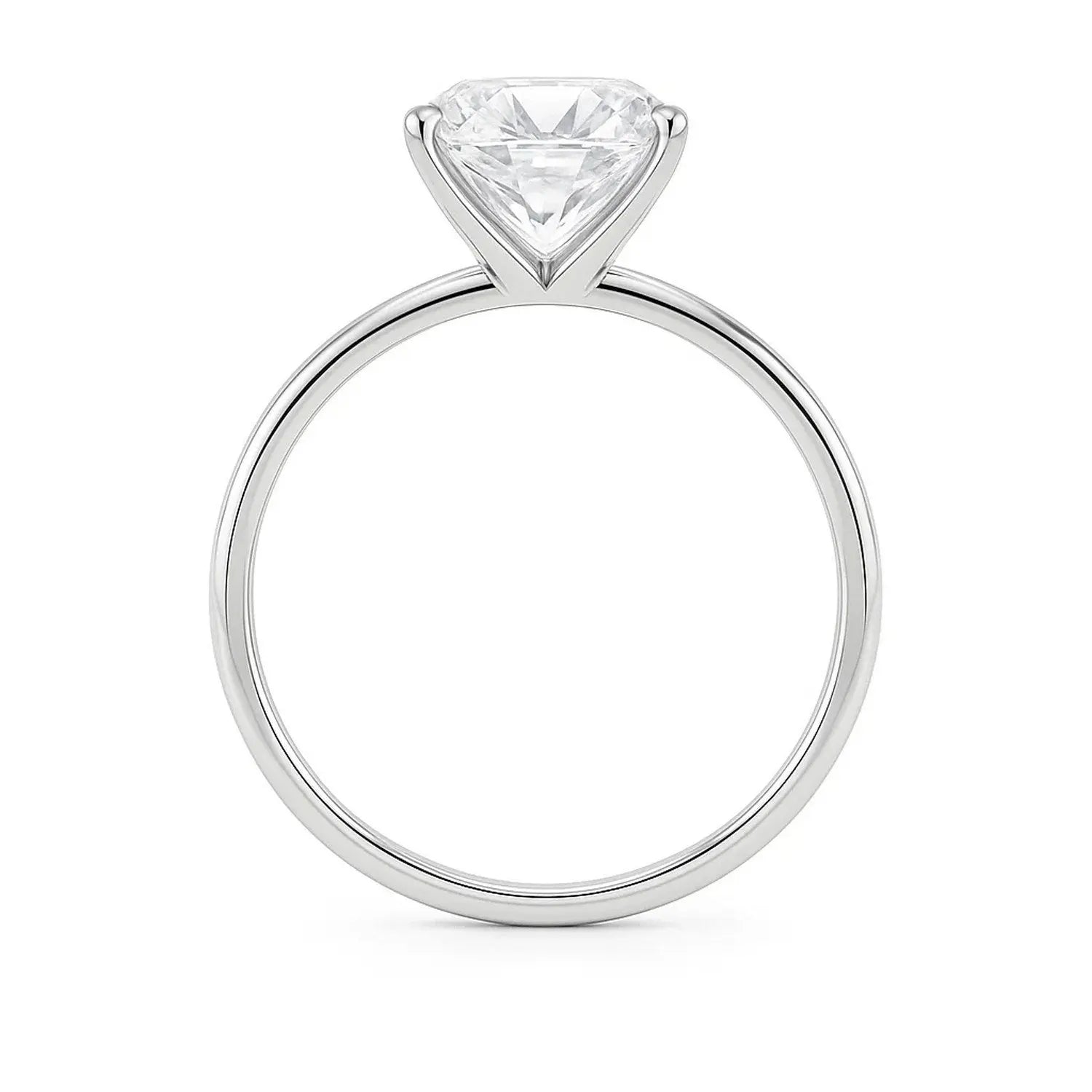 5 ct tw Radiant Cut Diamond Solitaire Ring in 14K White Gold RCJ
