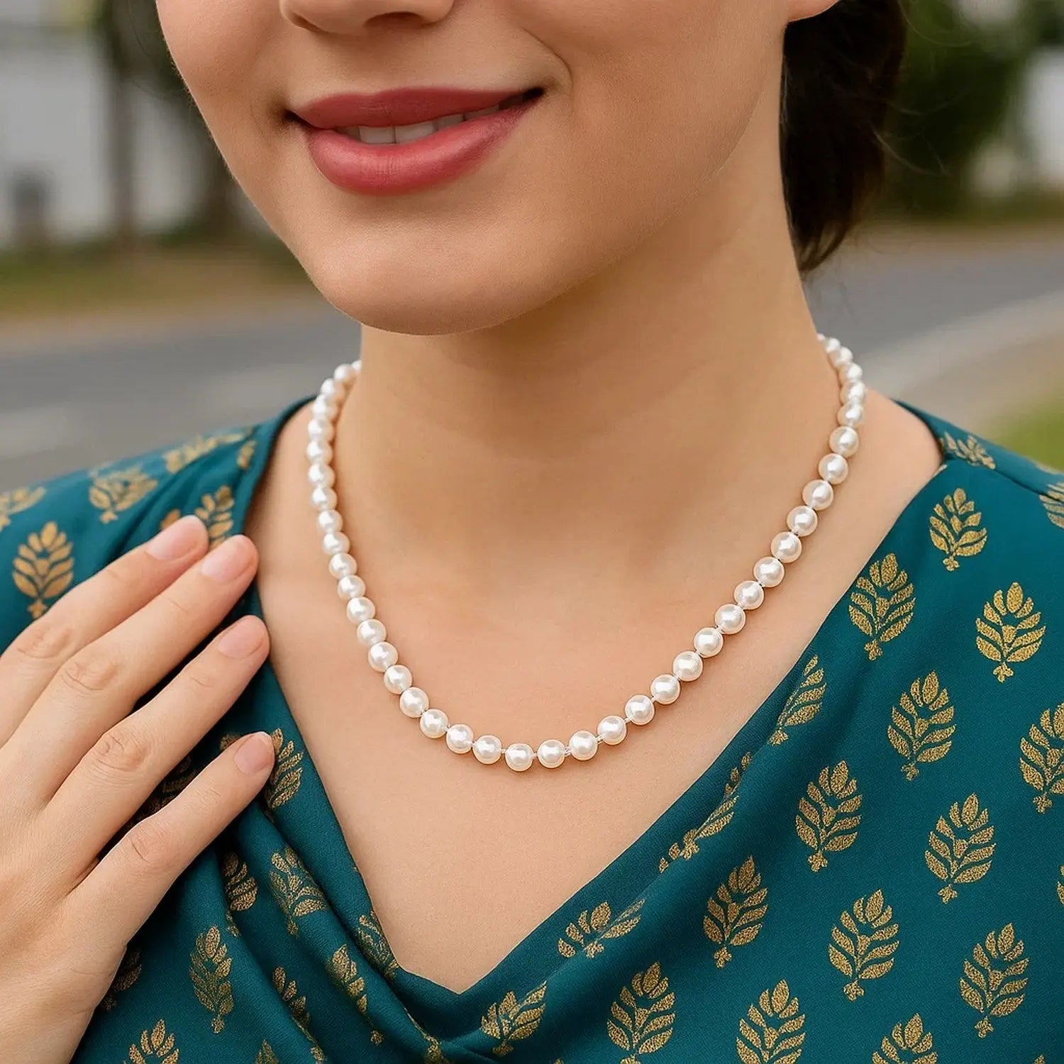 Freshwater Pearl Necklace in 14K Yellow Gold RCJ