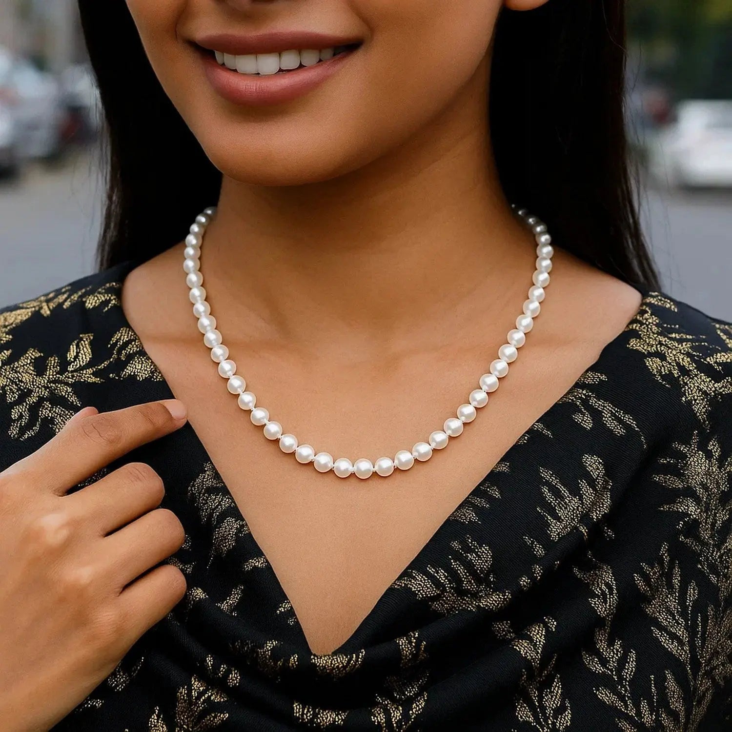 Freshwater Pearl Necklace in 14K Yellow Gold RCJ