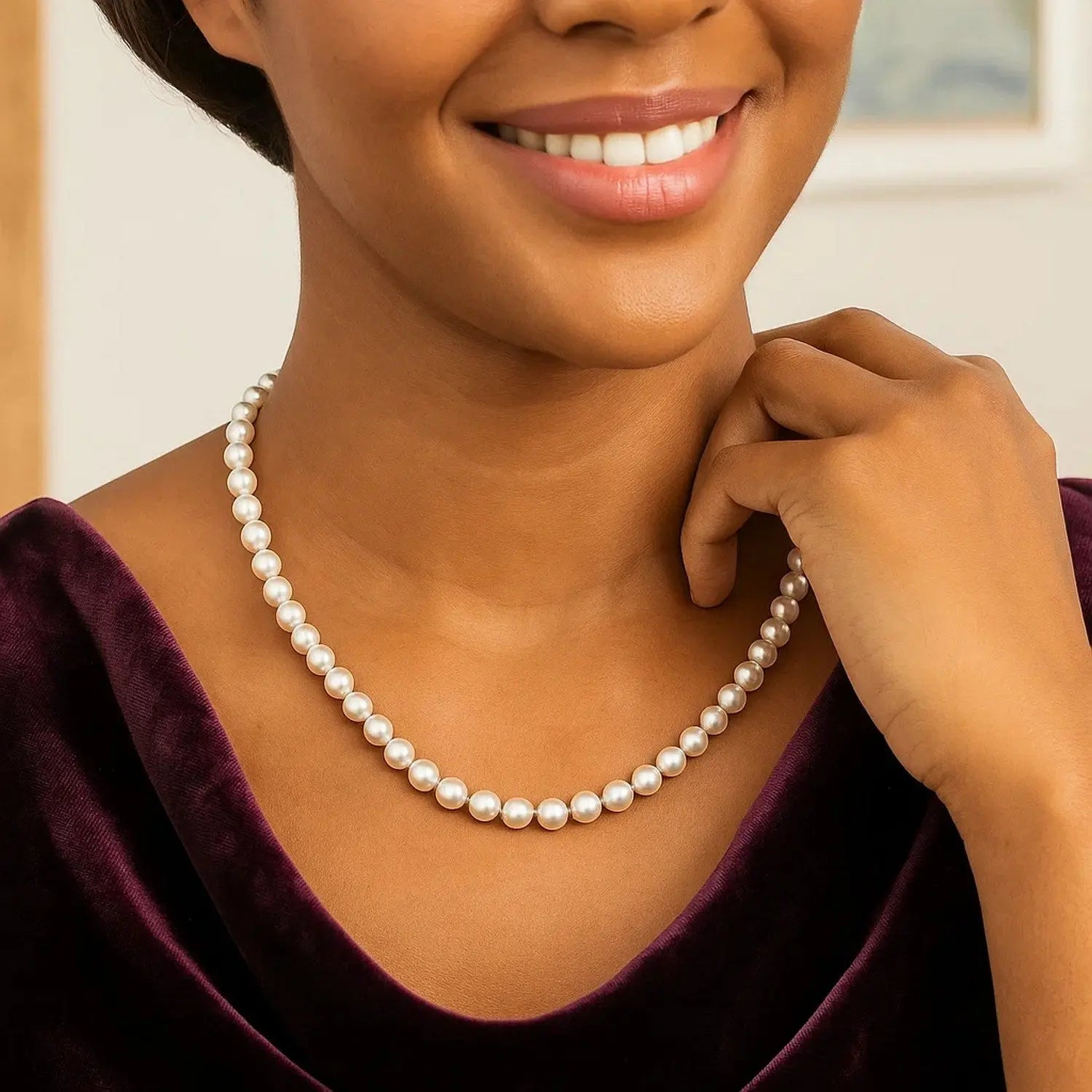 Freshwater Pearl Necklace in 14K Yellow Gold RCJ