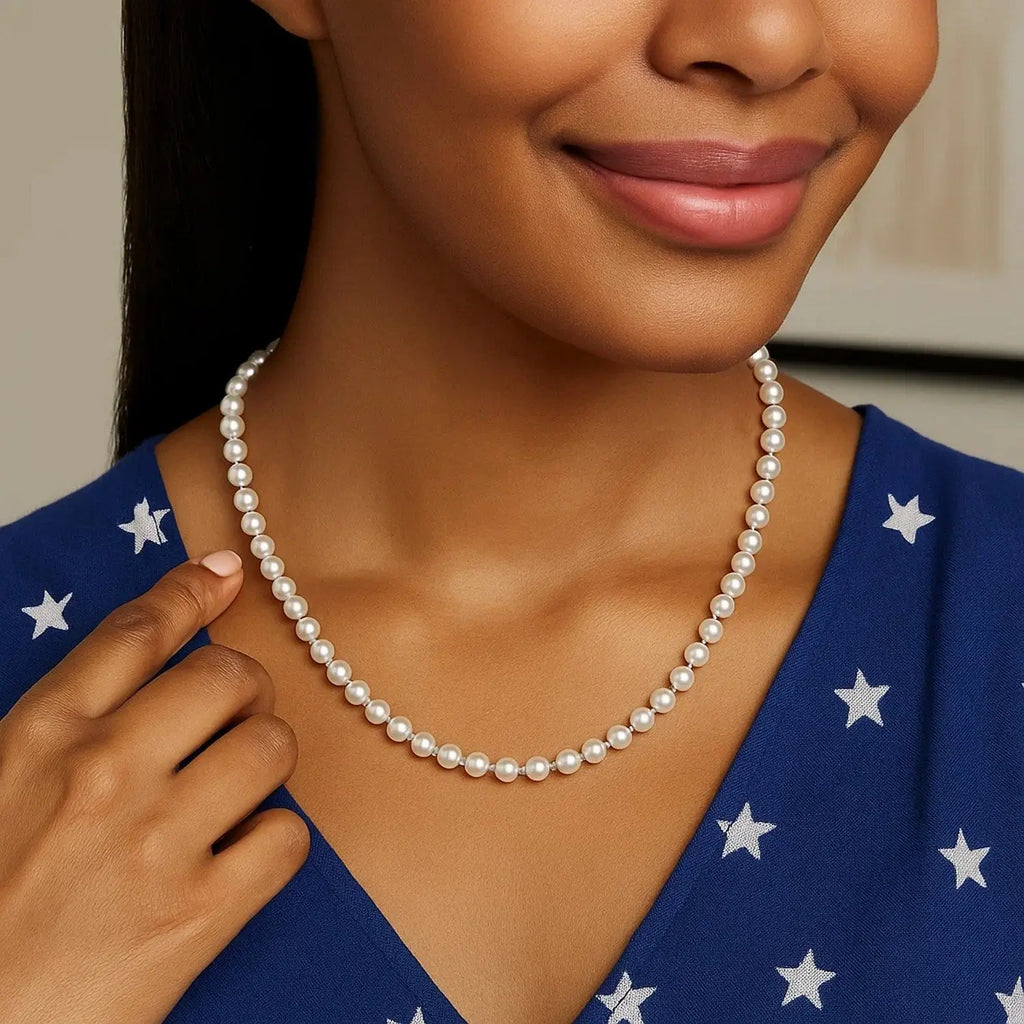 Freshwater Pearl Necklace in 14K Yellow Gold RCJ