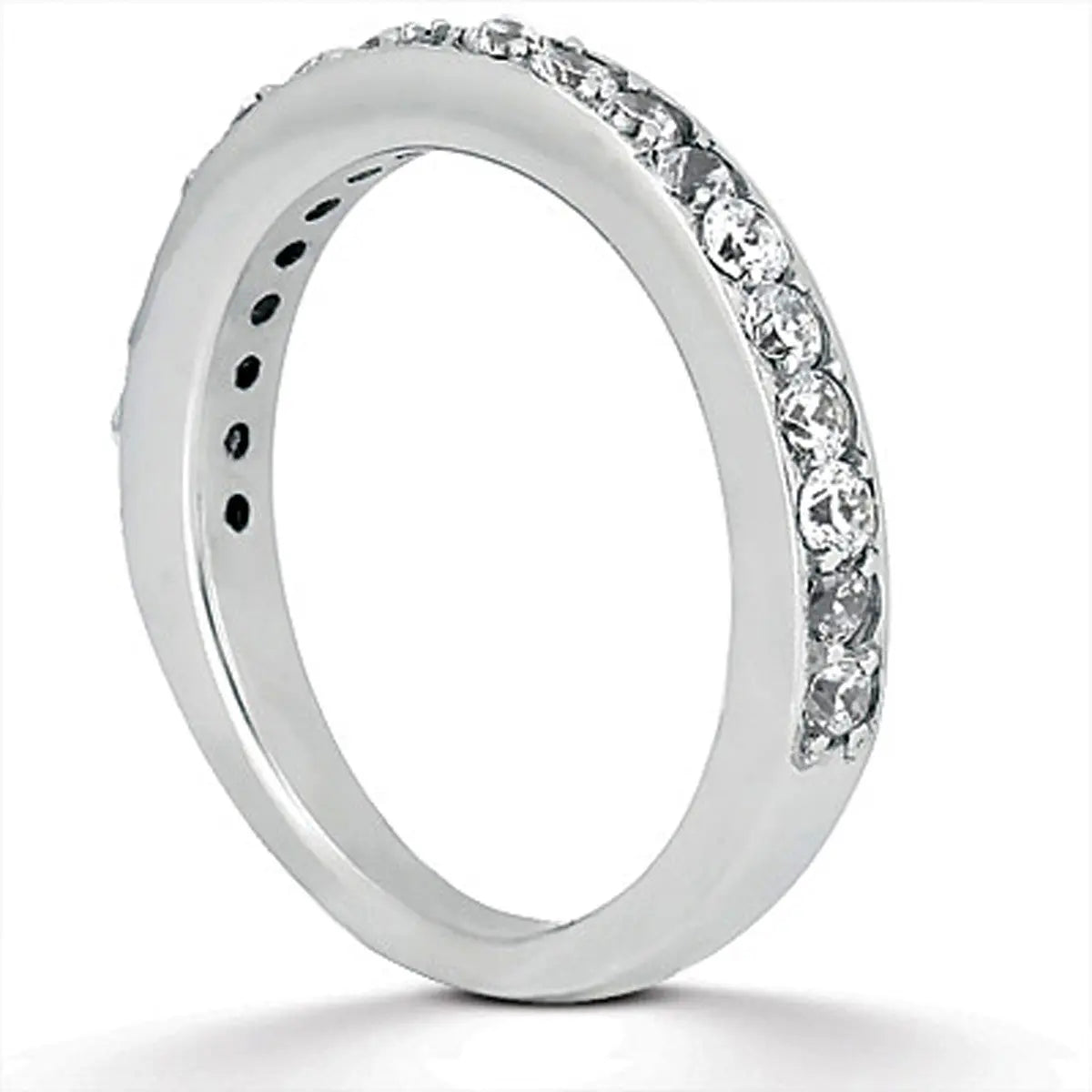 1/4 ct tw Diamond Pave Wedding Band in 14K White Gold RCJ