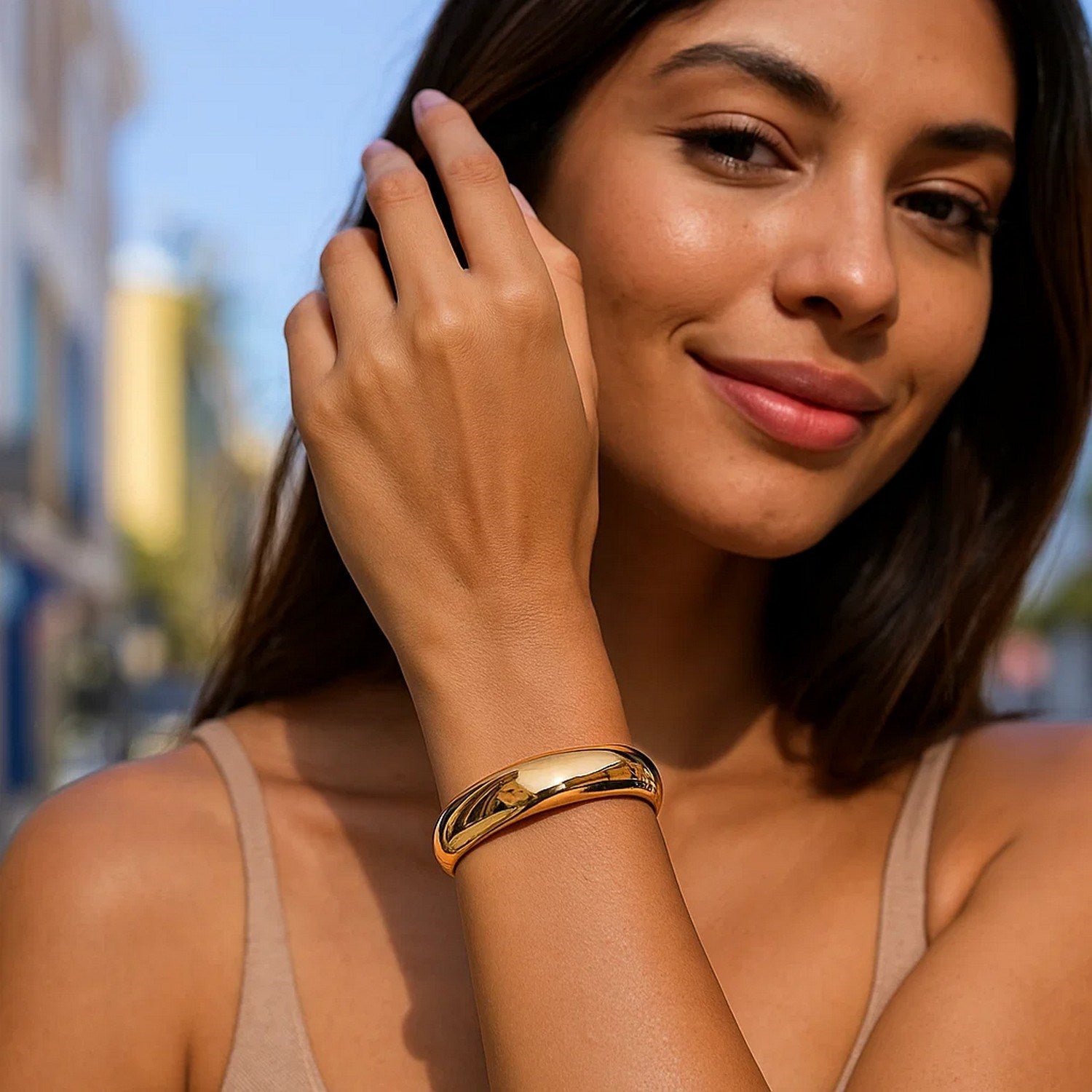 Classic Bangle in 14k Yellow Gold (13.50 mm) Bangles RCJ