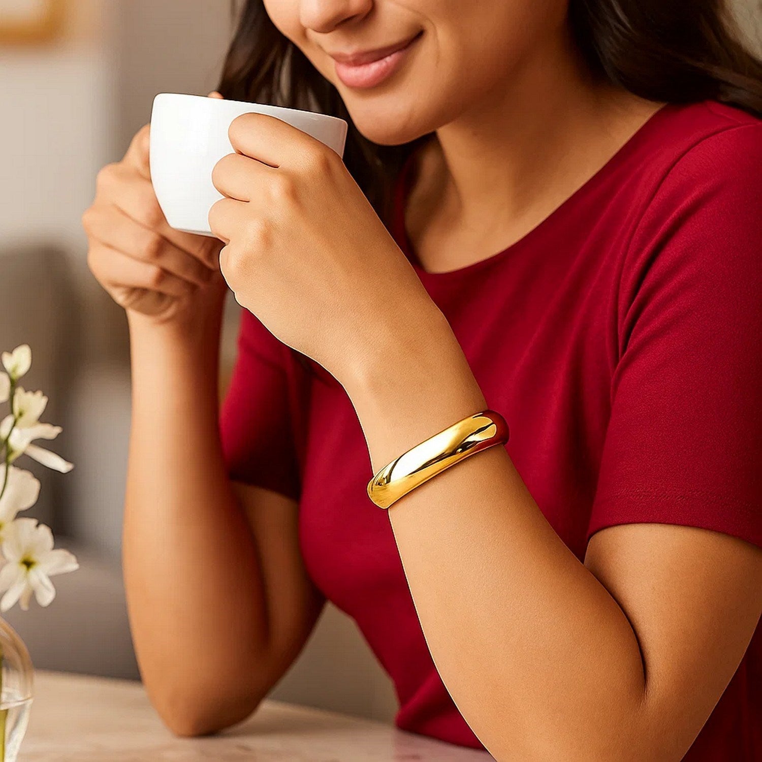 Classic Bangle in 14k Yellow Gold (13.50 mm) Bangles RCJ