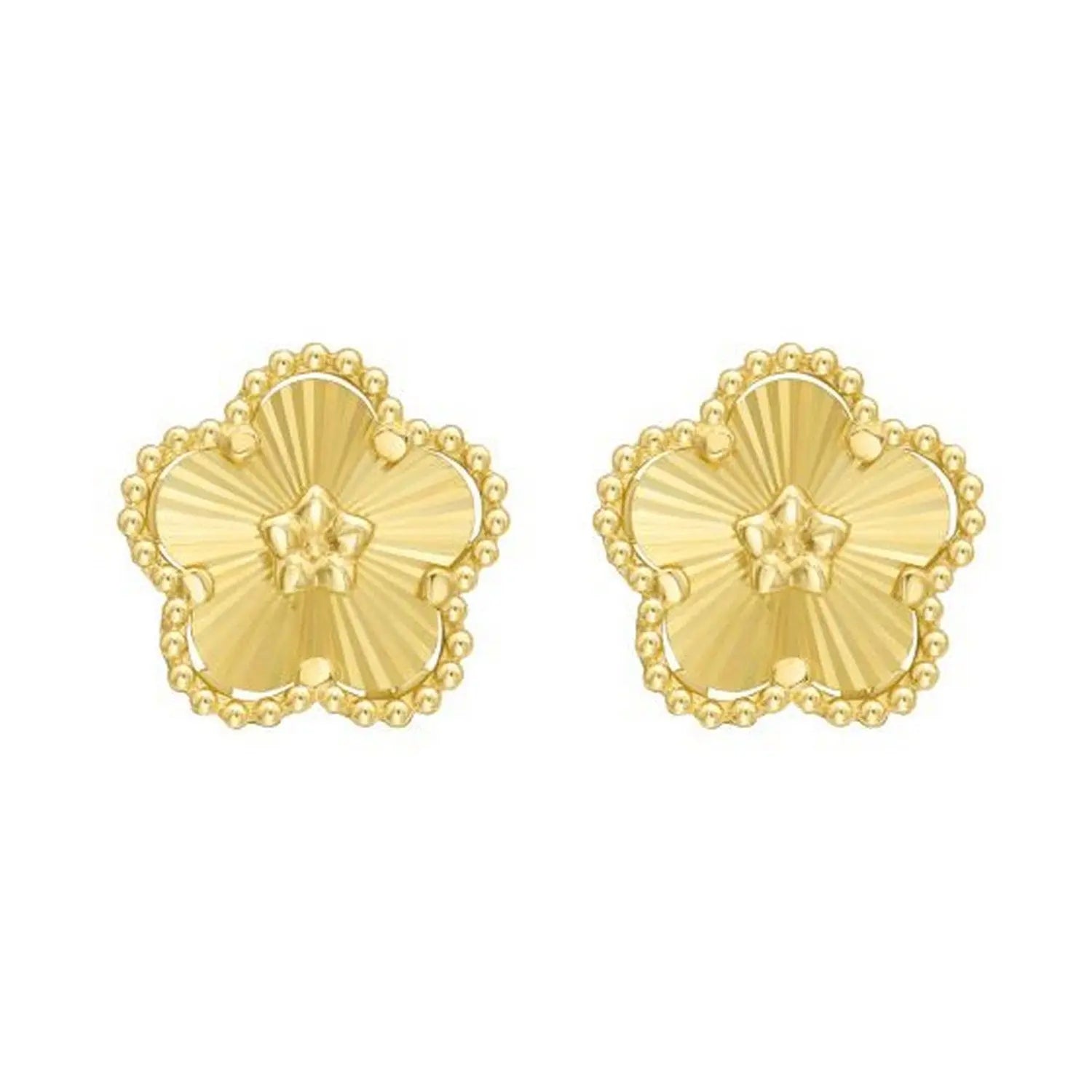 Daisy Stud Earrings in 14K Yellow Gold RCJ