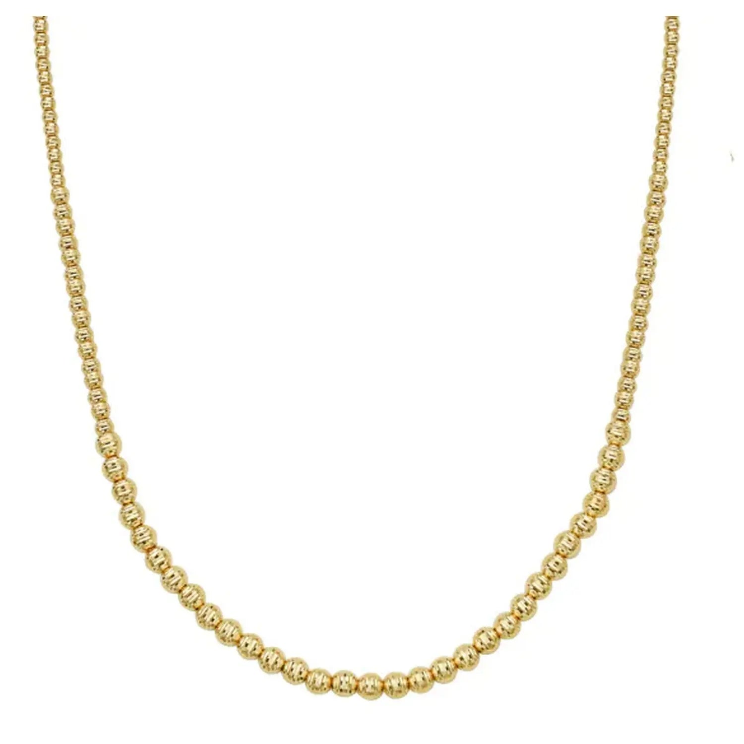 Graduated Bead Necklace in 14K Yellow Gold RCJ