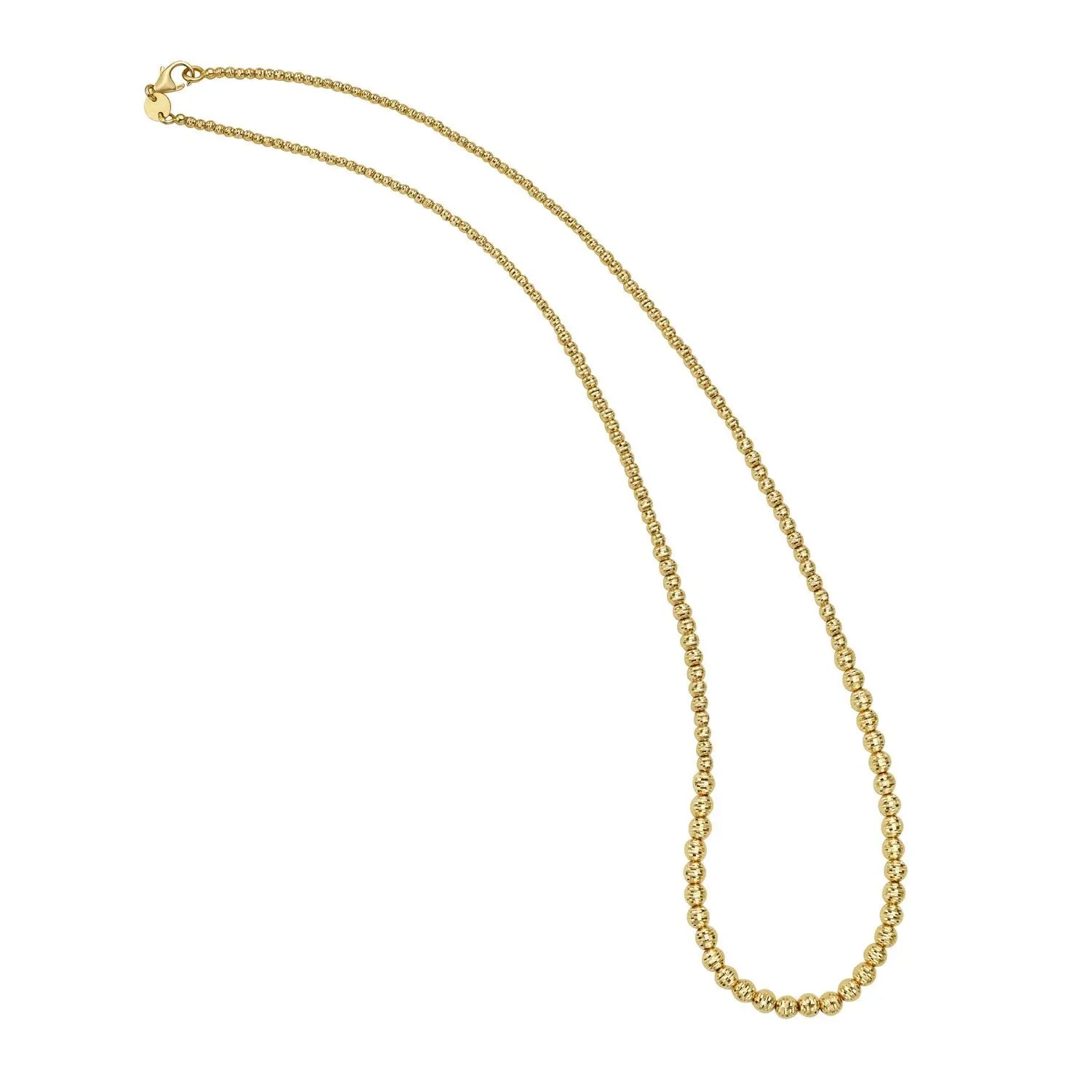 Graduated Bead Necklace in 14K Yellow Gold RCJ