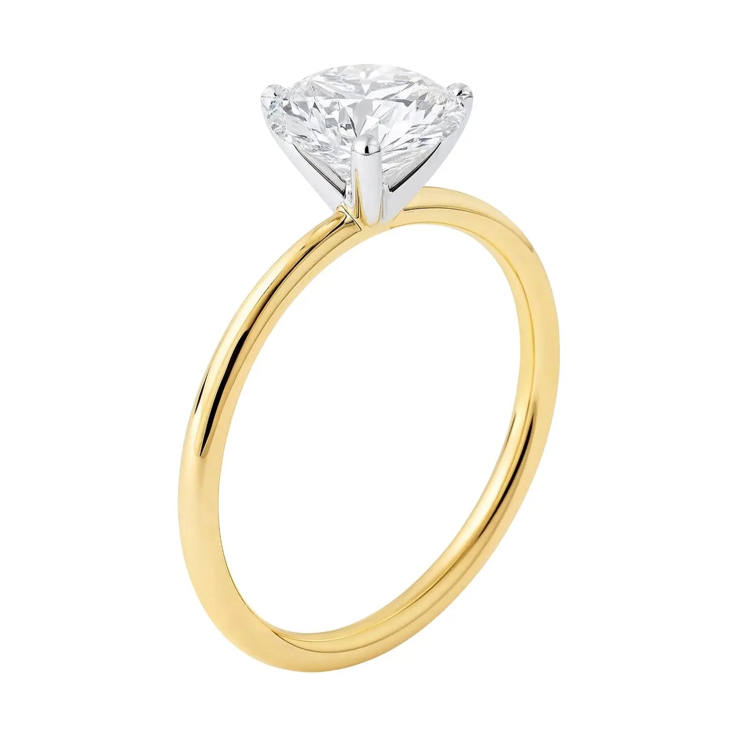 1 1/2 ct tw Round Diamond Solitaire Ring in 10K Yellow Gold RCJ