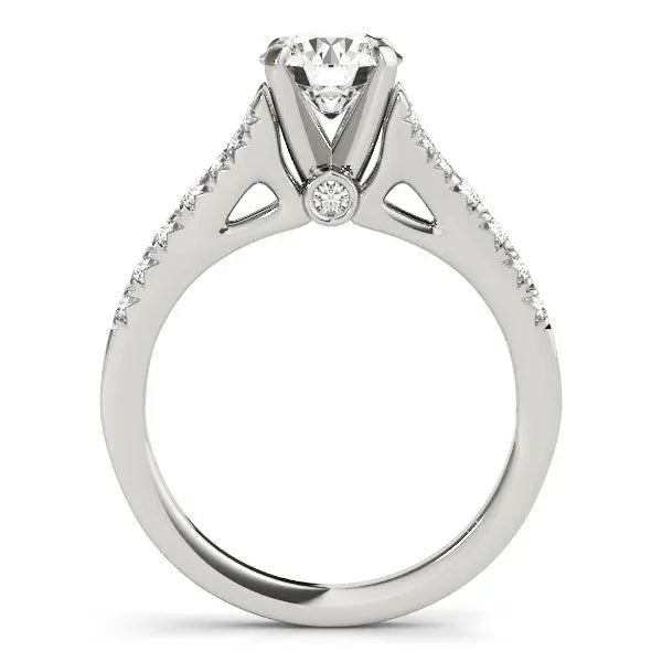 1 3/8 ct tw Diamond Split Shank Engagement Ring in 14K White Gold RCJ
