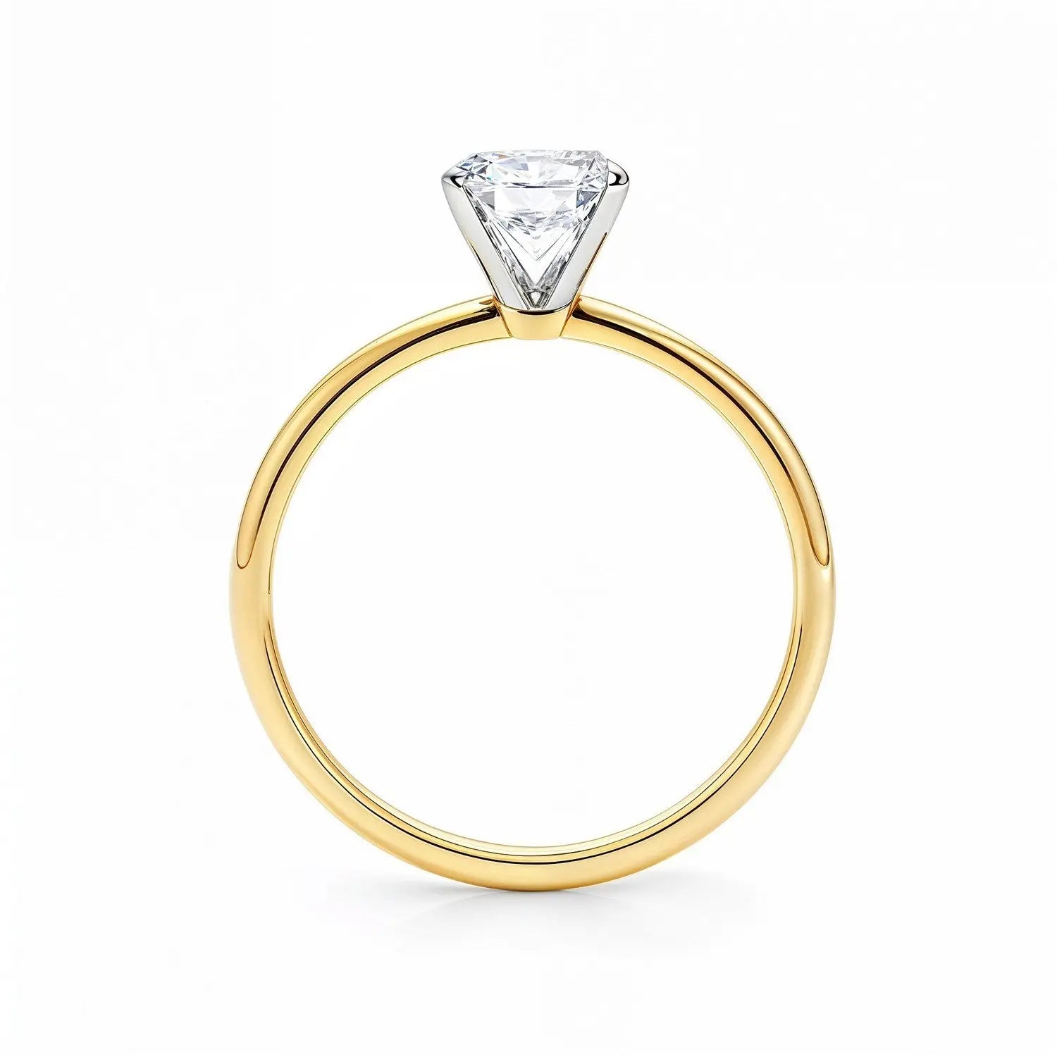 1 1/2 ct tw Radiant Cut Diamond Solitaire Ring in 10K Yellow Gold RCJ
