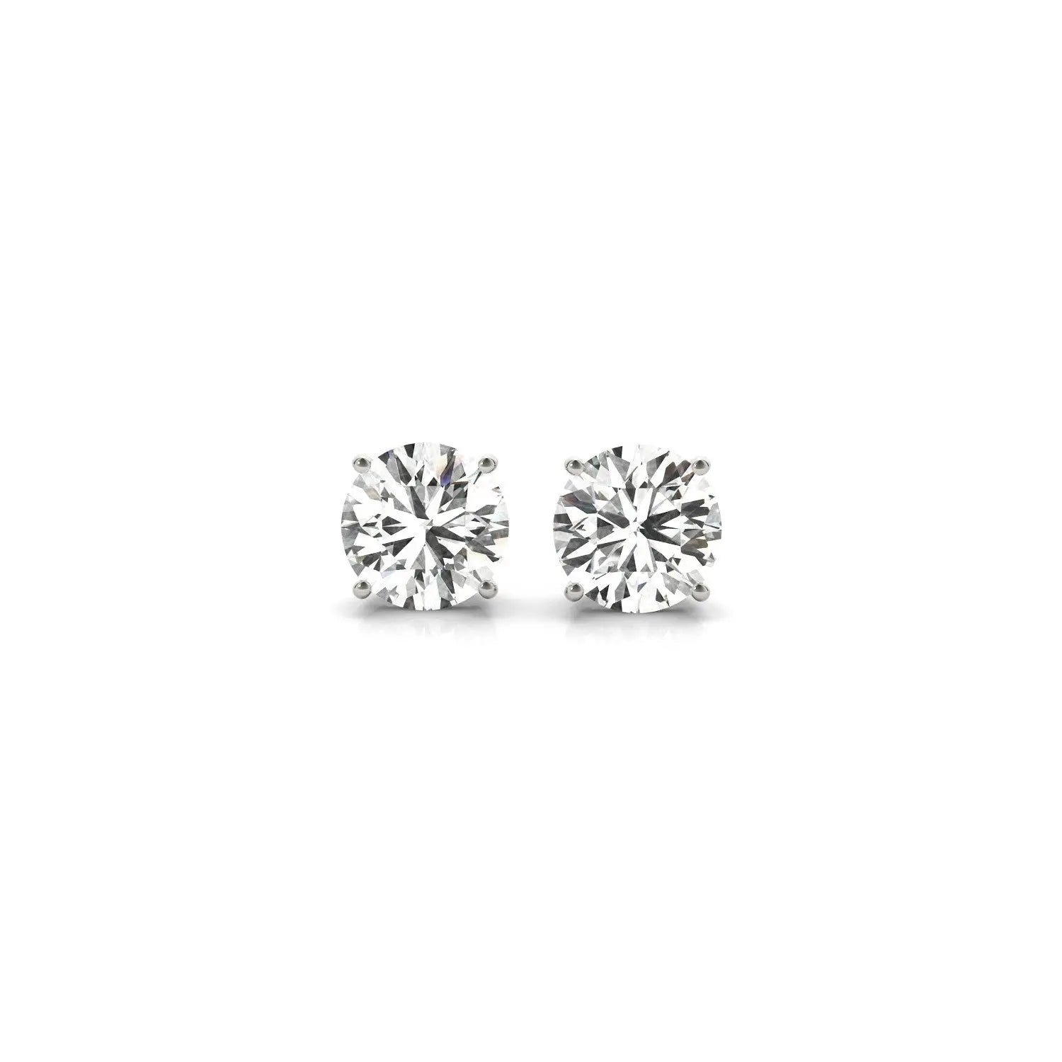 1 1/2 ct tw Lab Grown Diamond Studs in 14K White Gold RCJ