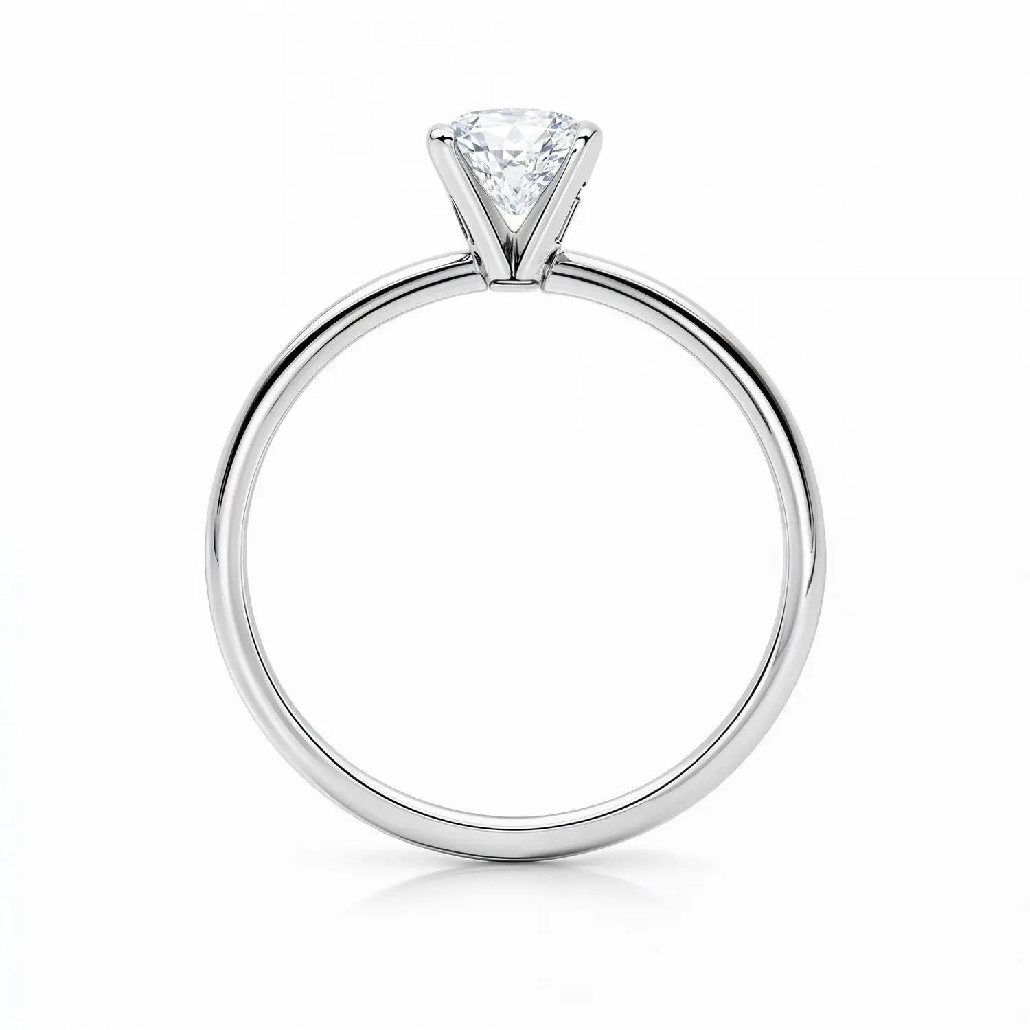 1 1/2 ct tw Radiant Cut Diamond Solitaire Ring in 14K White Gold RCJ