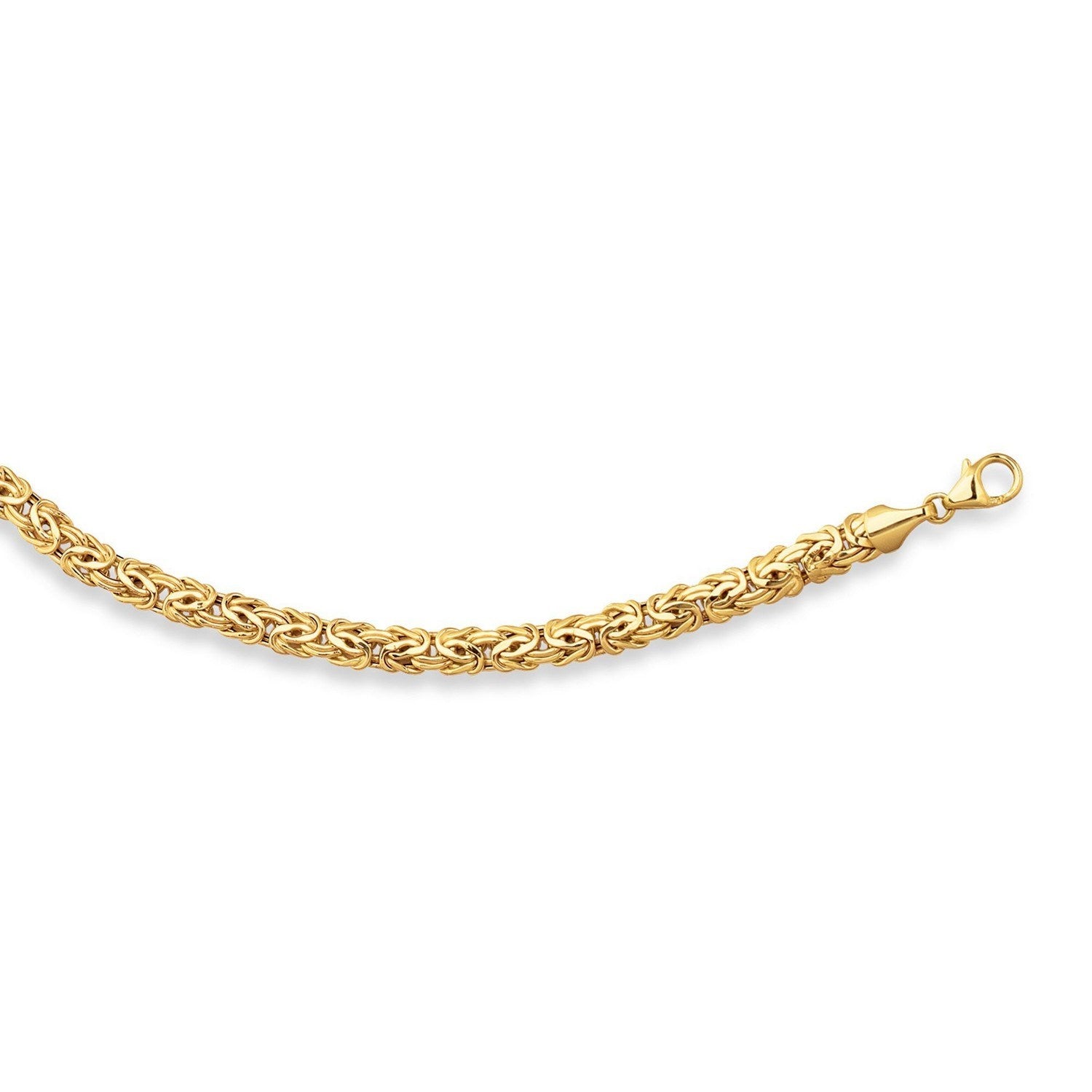 14k Yellow Gold Fancy Byzantine Chain Necklace Necklaces RCJ