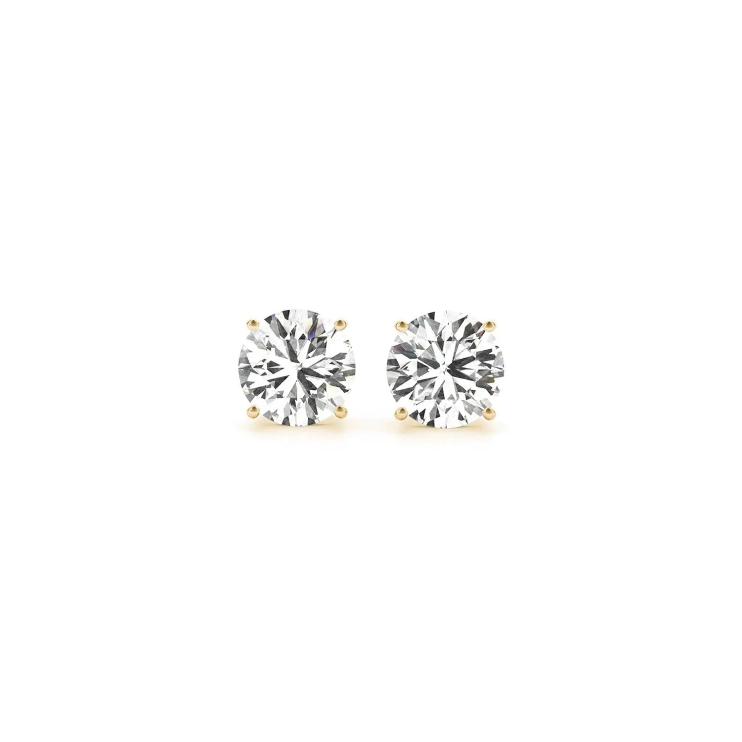 1 1/2 ct tw Lab Grown Diamond Studs in 14K Yellow Gold RCJ