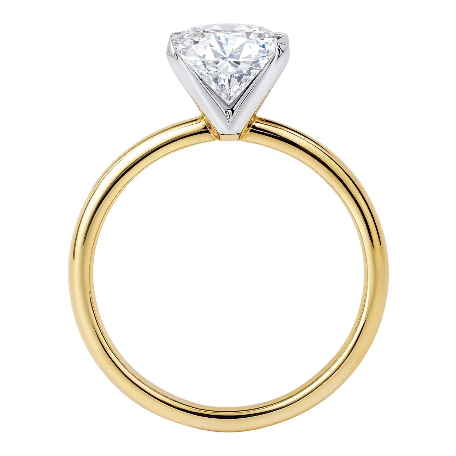 1 1/2 ct tw Oval Diamond Solitaire Ring in 14K Yellow Gold RCJ