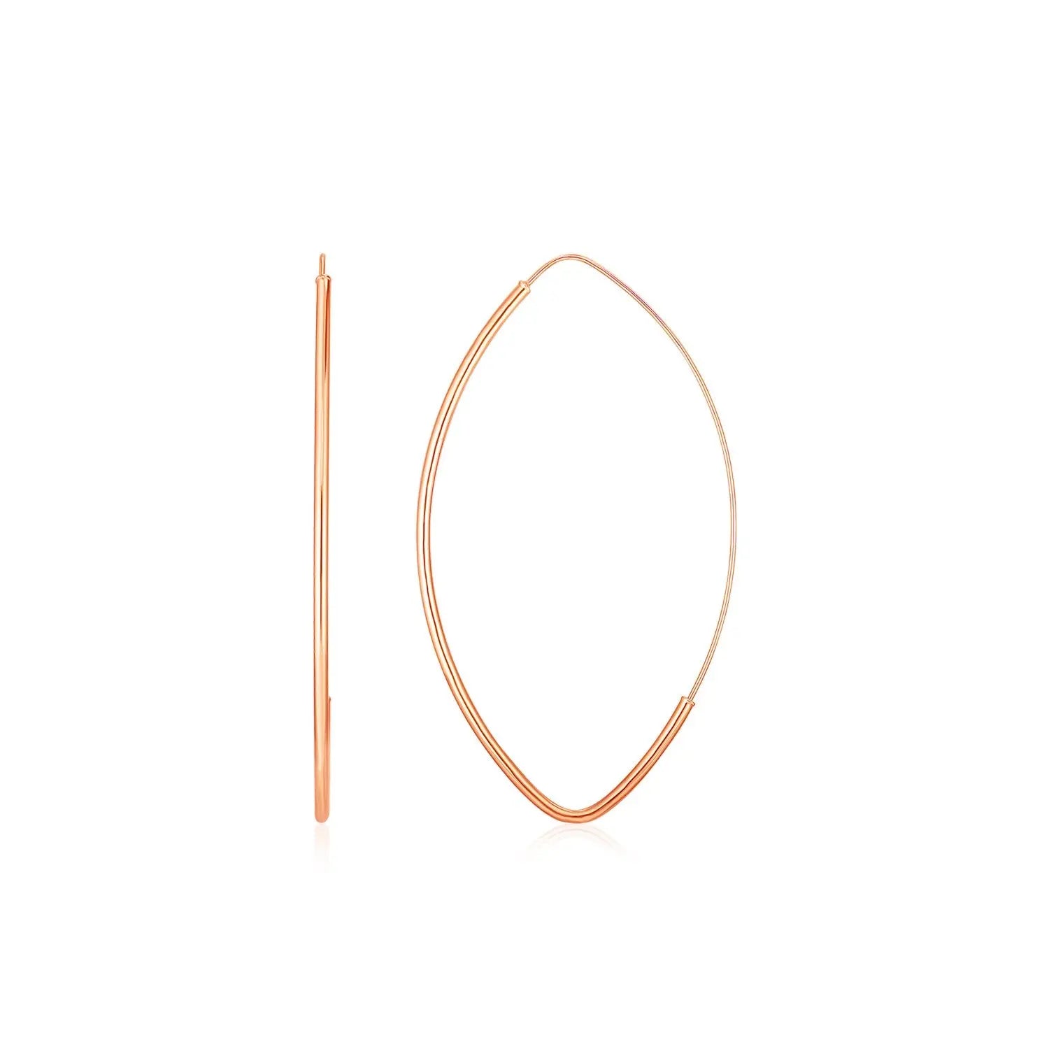 Marquise Drop Earrings in 14K Rose Gold RCJ