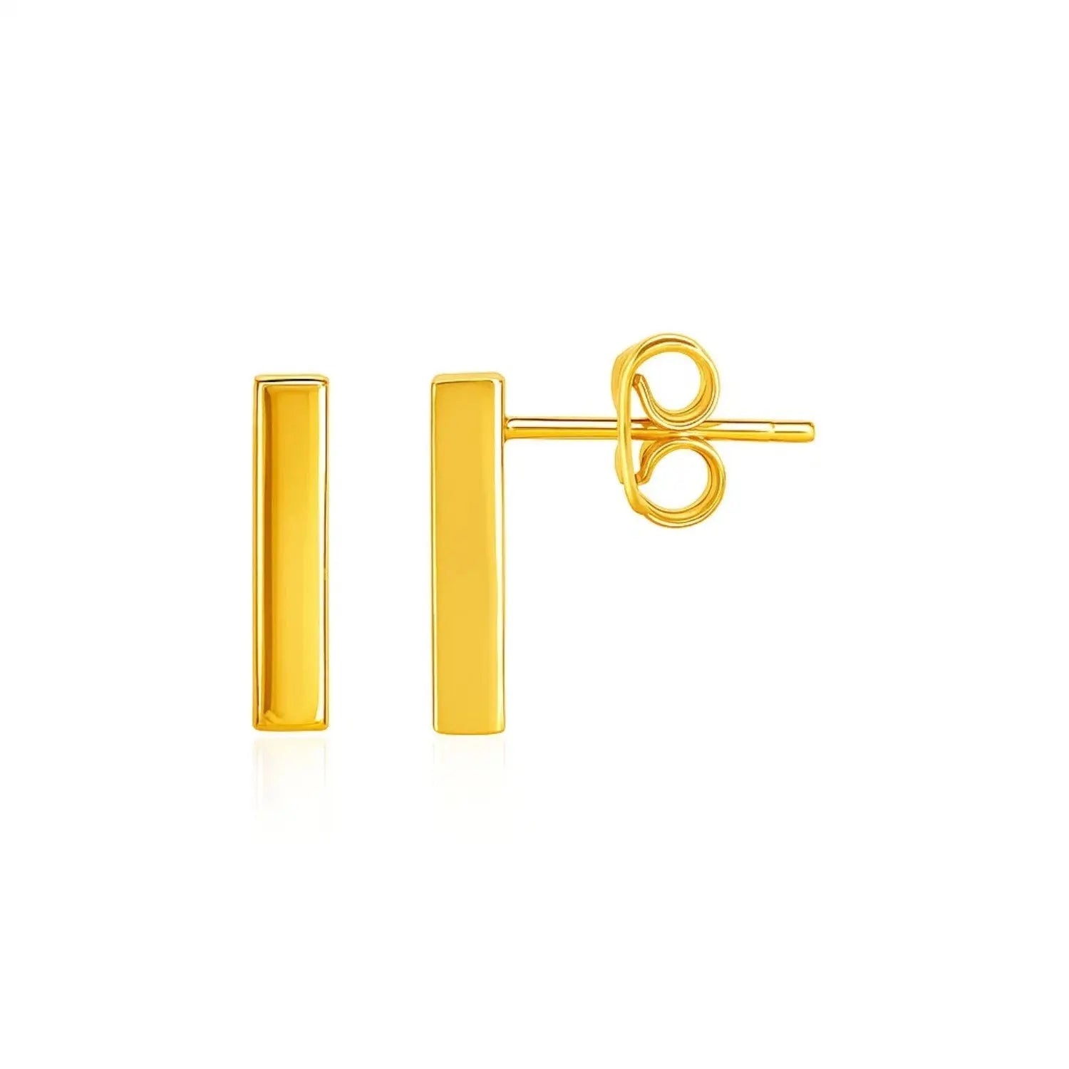 Bar Post Earrings in 14k Yellow Gold RCJ