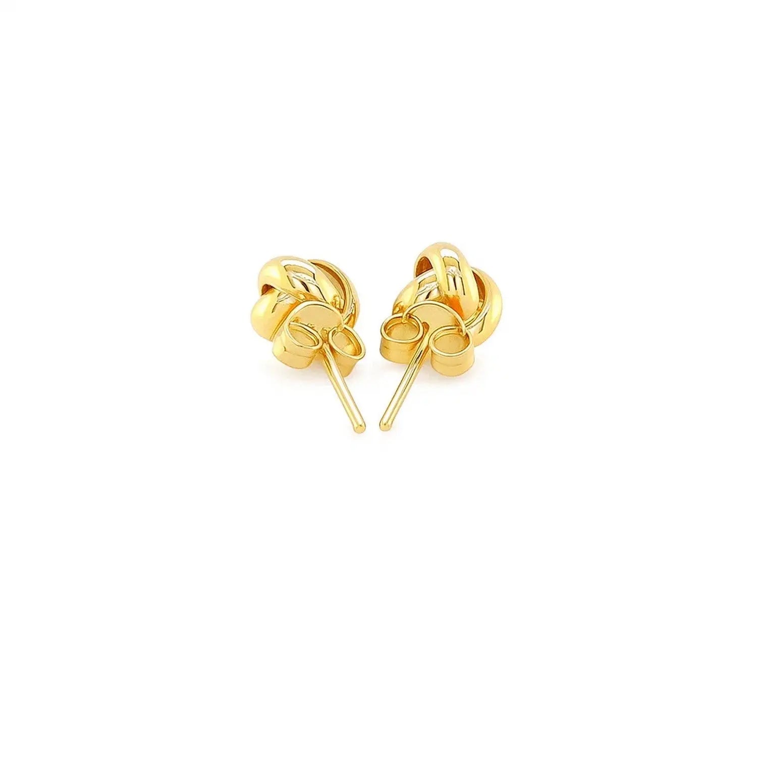 10k Yellow Gold Love Knot Stud Earrings RCJ