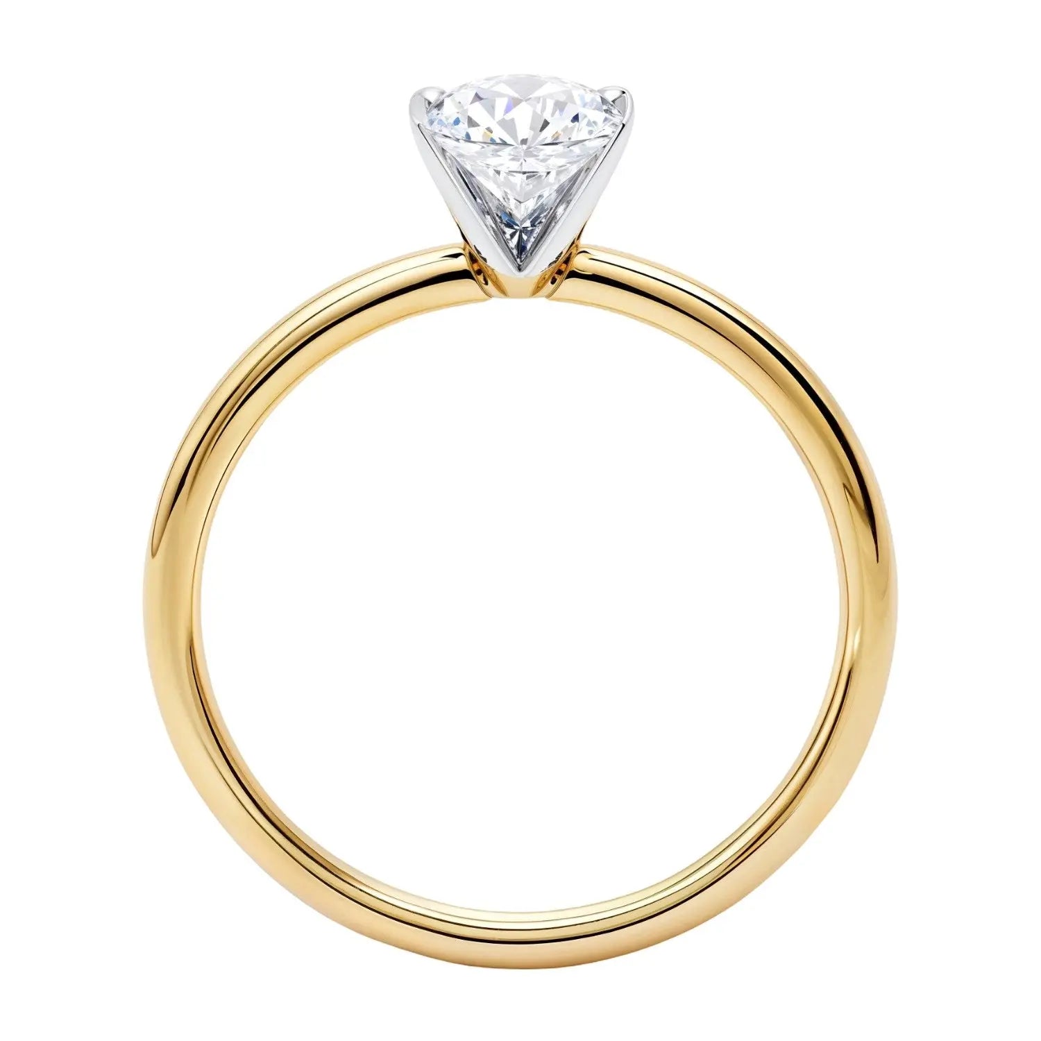 1 1/2 ct tw Oval Diamond Solitaire Ring in 10K Yellow Gold RCJ