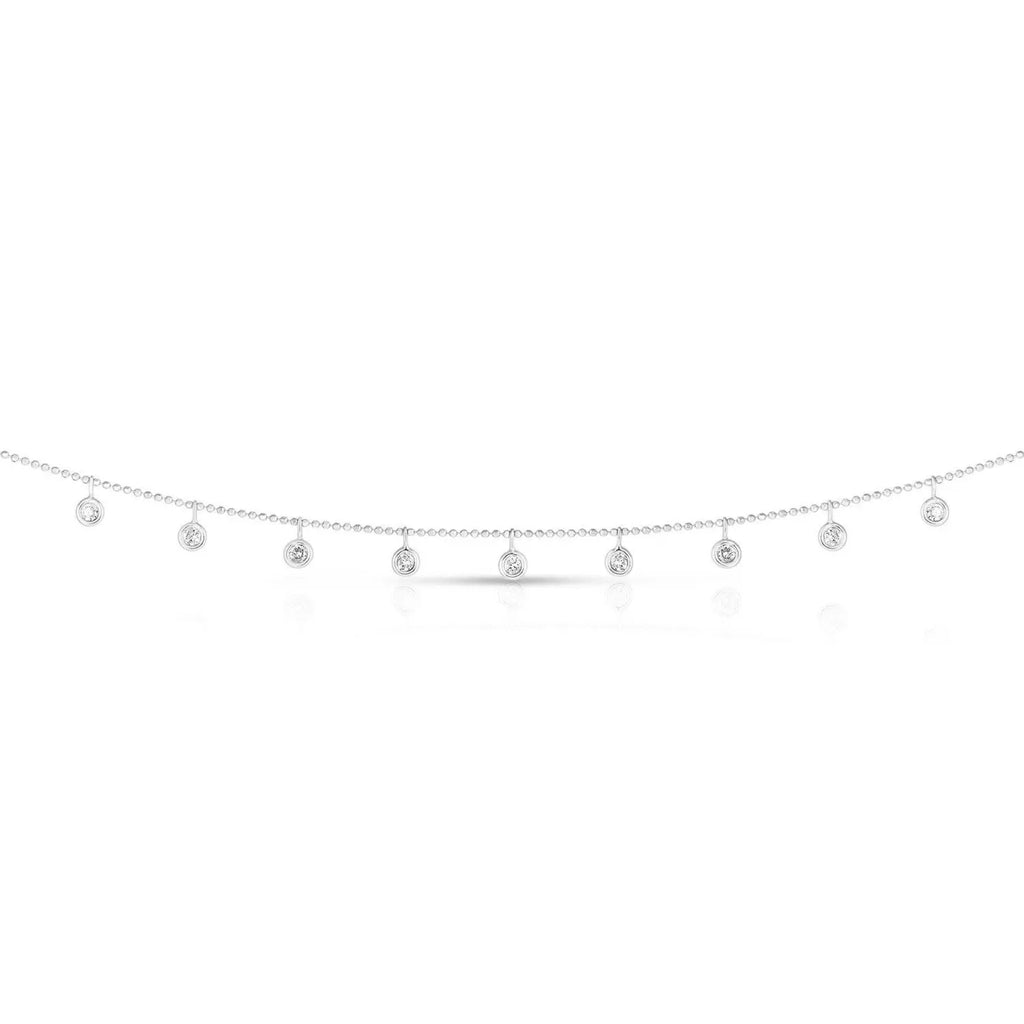 Diamond Charm Necklace in 14K White Gold RCJ