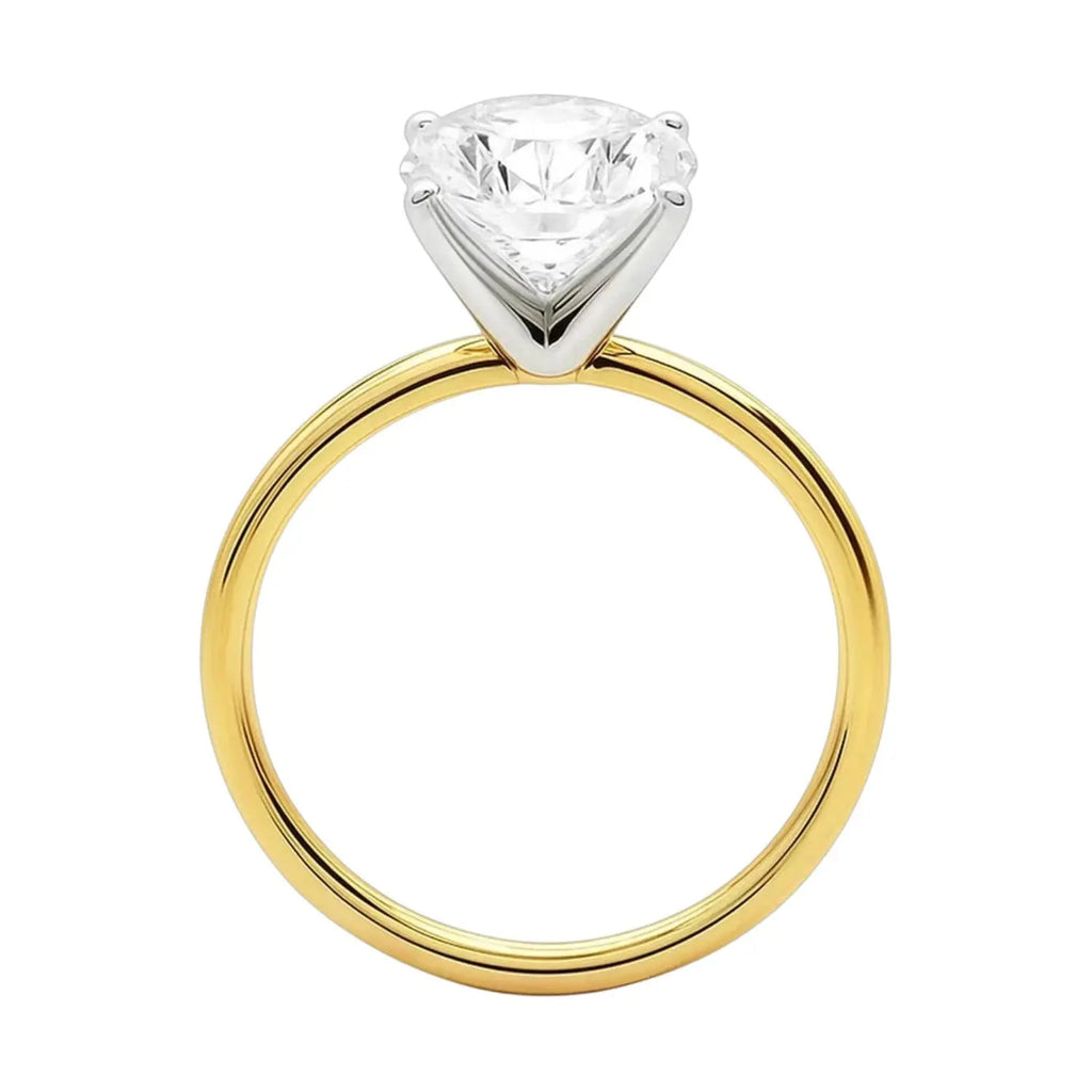 5 ct tw Oval Diamond Solitaire Ring in 10K Yellow Gold RCJ
