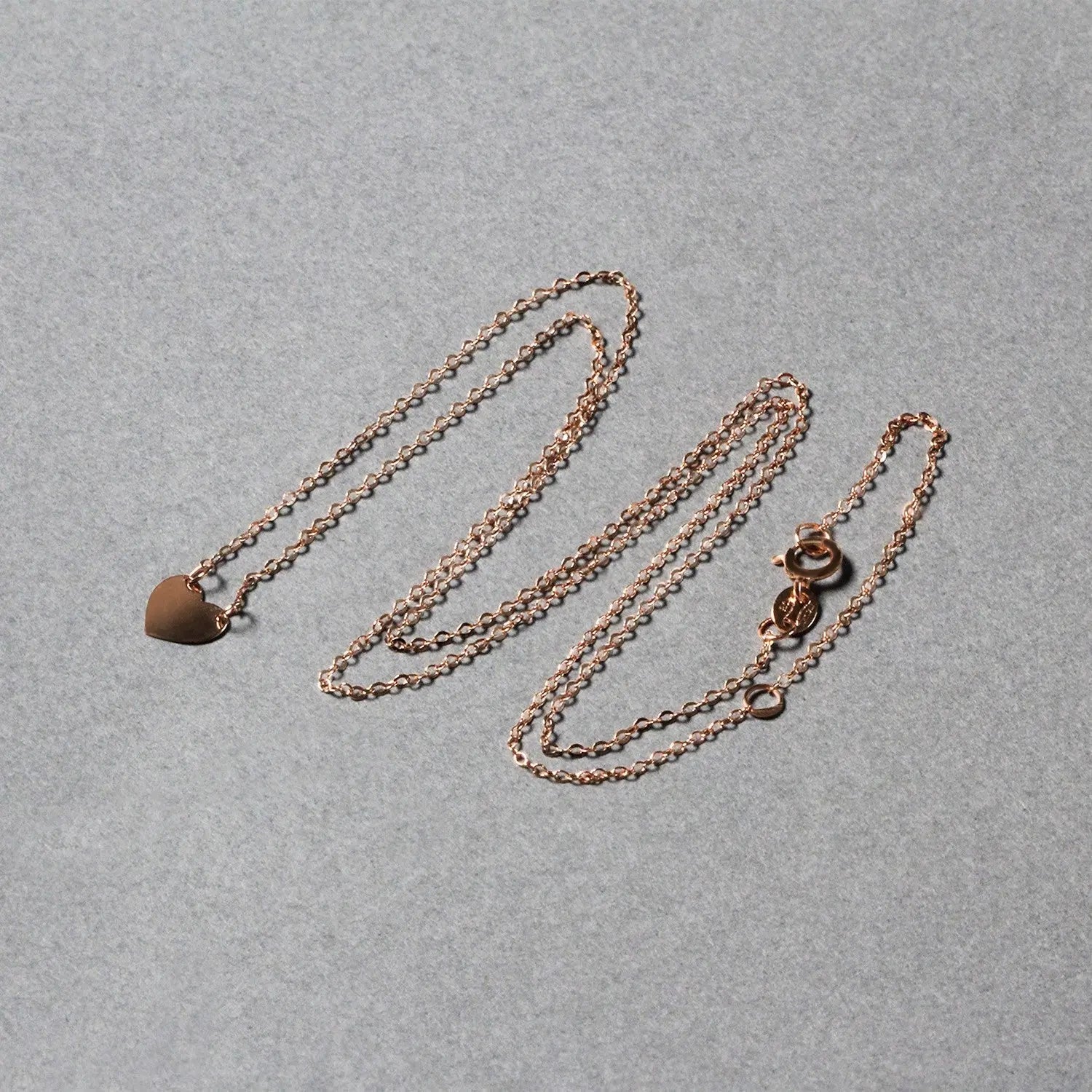 Mini Heart Necklace in 14K Rose Gold RCJ