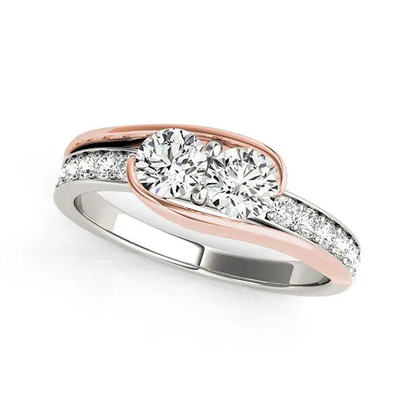 3/4 ct tw Diamond Ring in 14k White and Rose Gold RCJ