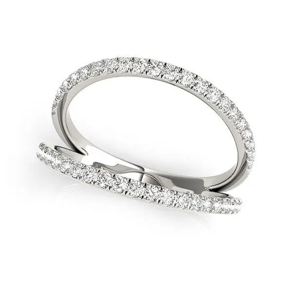 1/4 ct tw Diamond Split Band Ring in 14K White Gold RCJ