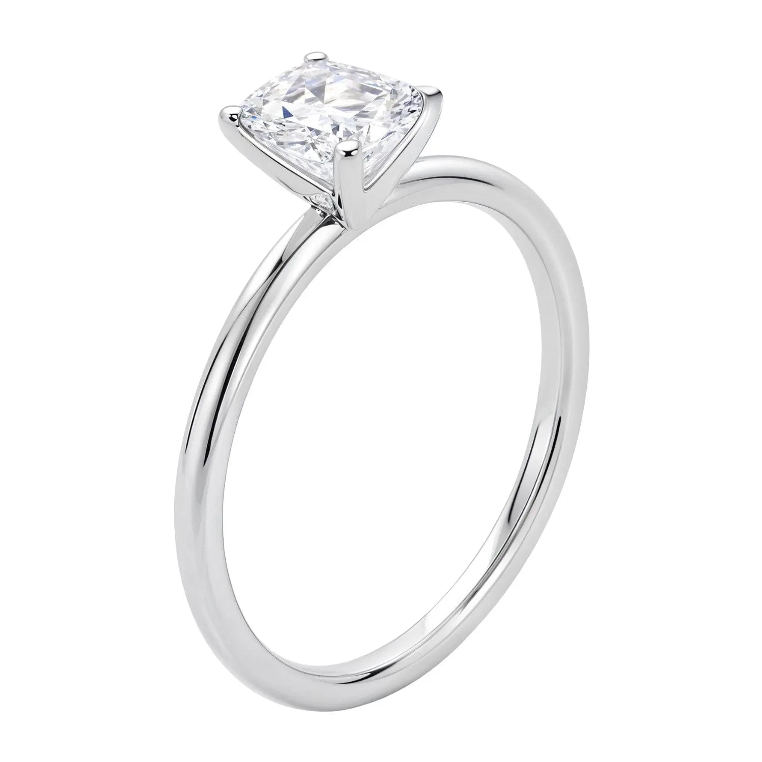 1 1/2 ct tw Emerald Cut Diamond Solitaire Ring in 10K White Gold RCJ
