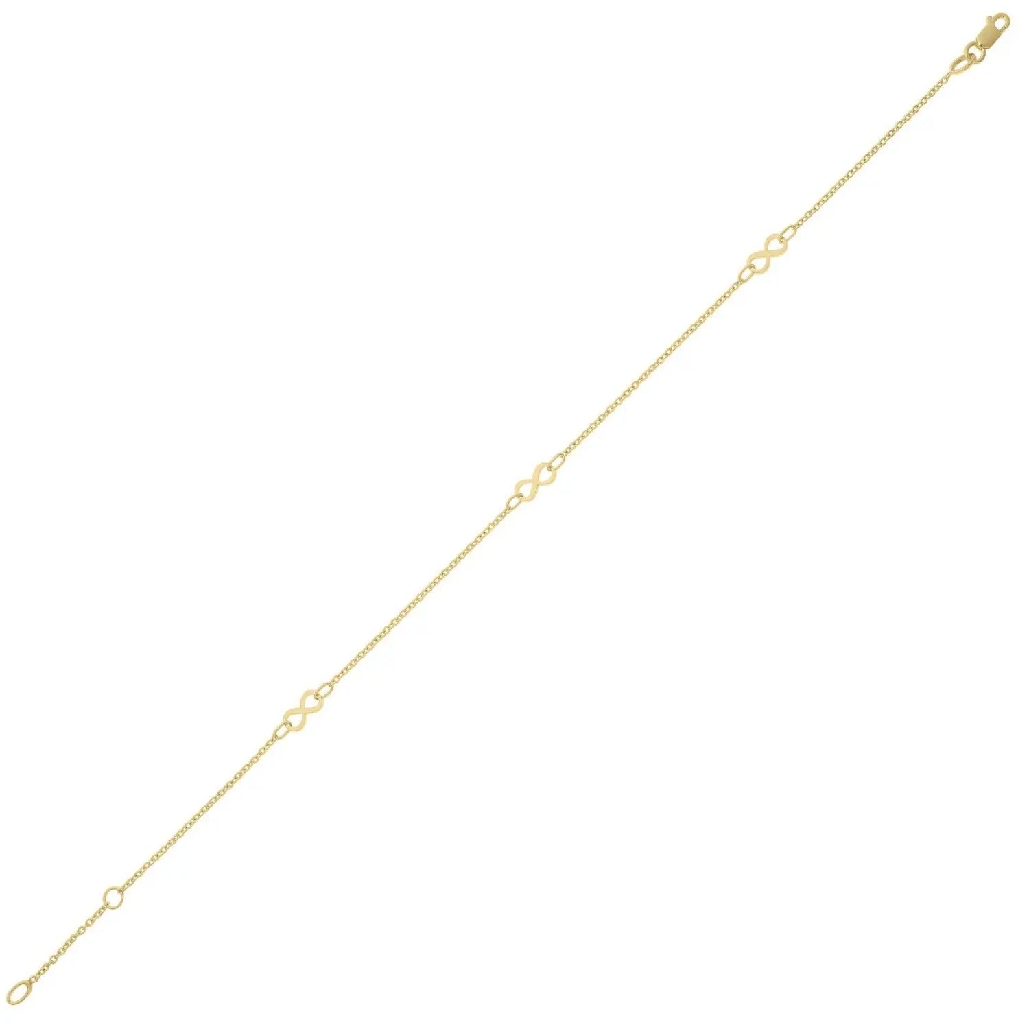Infinity Anklet in 10K Yellow Gold RCJ