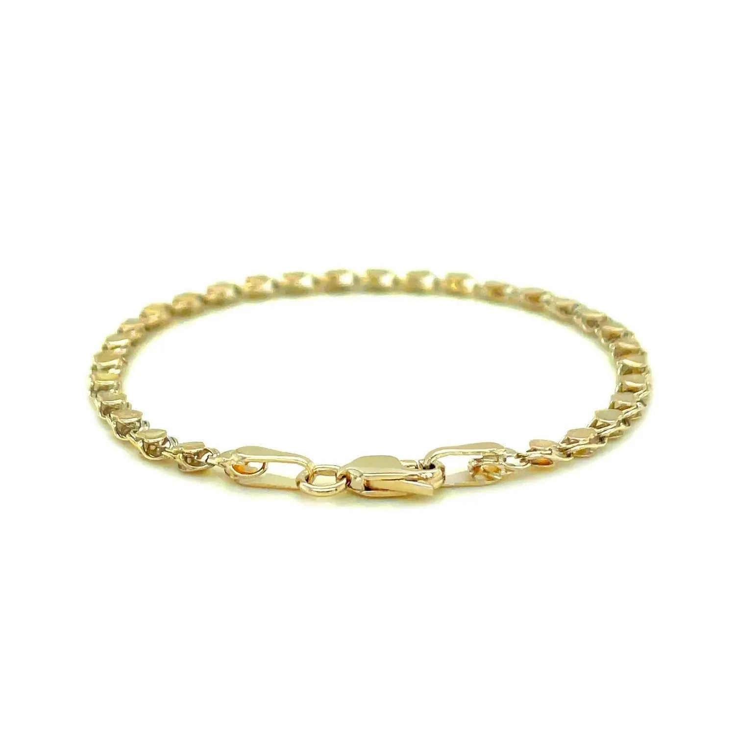 Heart Anklet in 10K Yellow Gold RCJ