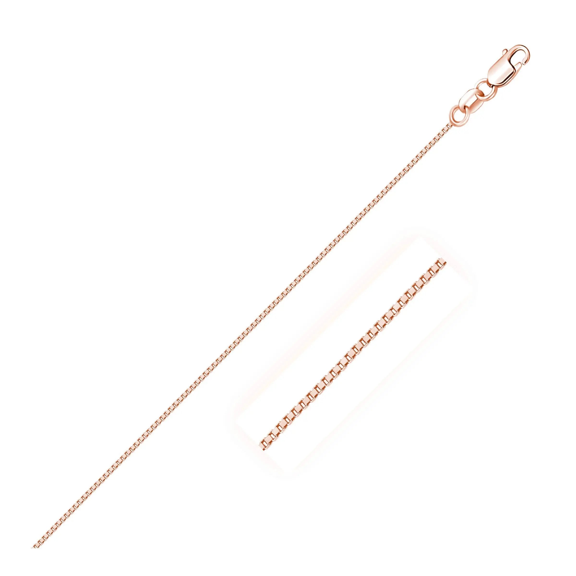 Classic Box Chain in 18K Rose Gold RCJ