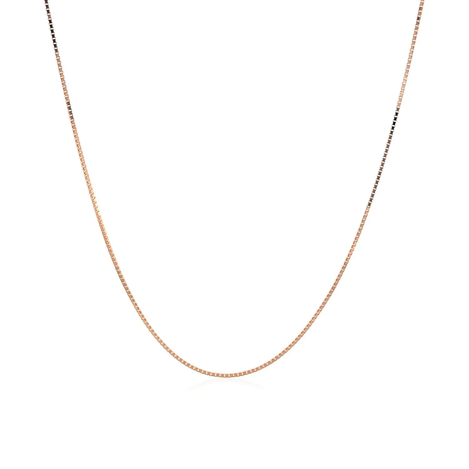 Classic Box Chain in 18K Rose Gold RCJ