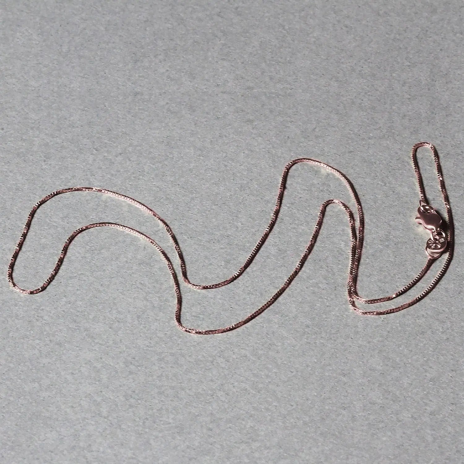 Classic Box Chain in 18K Rose Gold RCJ