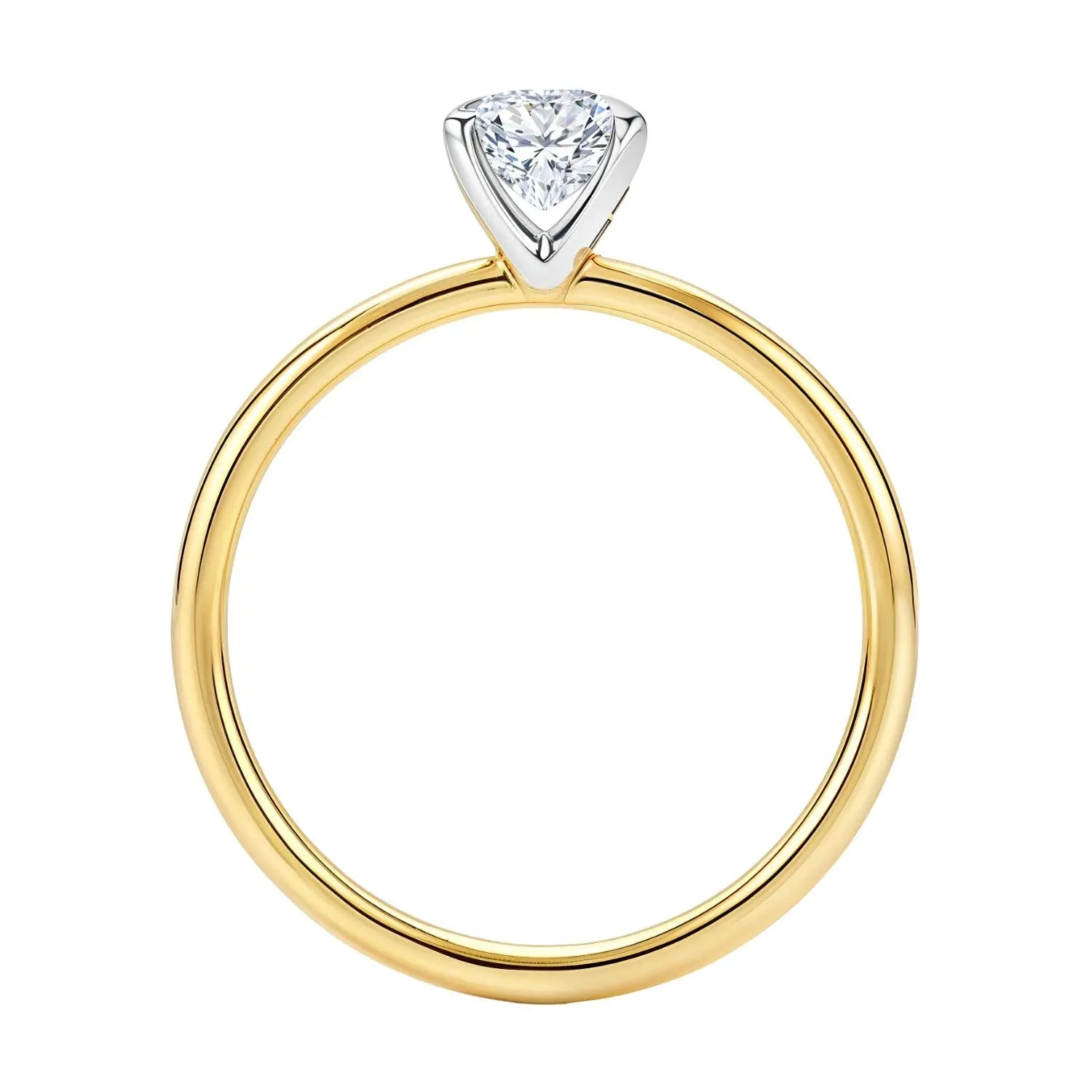 1 1/2 ct tw Emerald Cut Diamond Solitaire Ring in 10K Yellow Gold RCJ