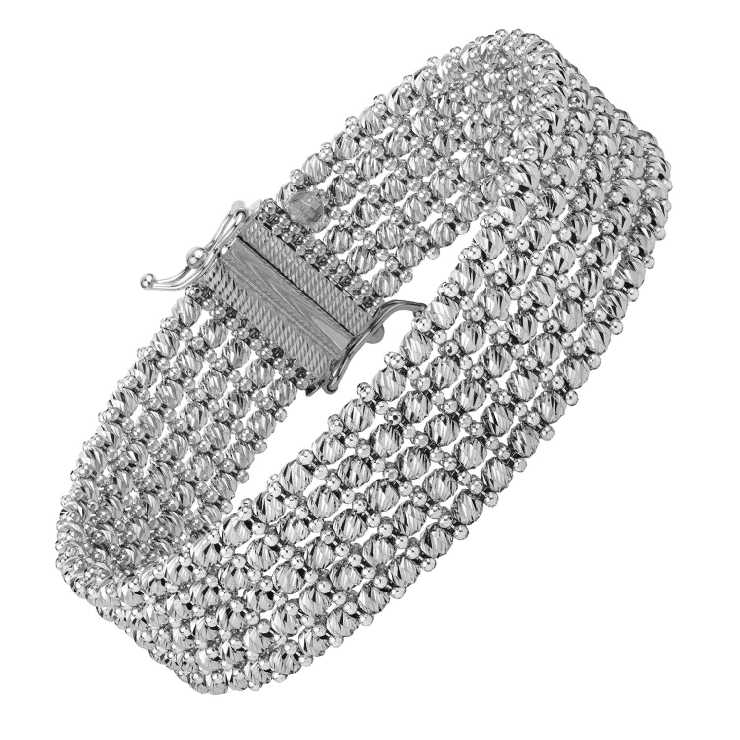 Medium Red Carpet Bracelet in 14K White Gold (14.10 mm) Bracelets RCJ