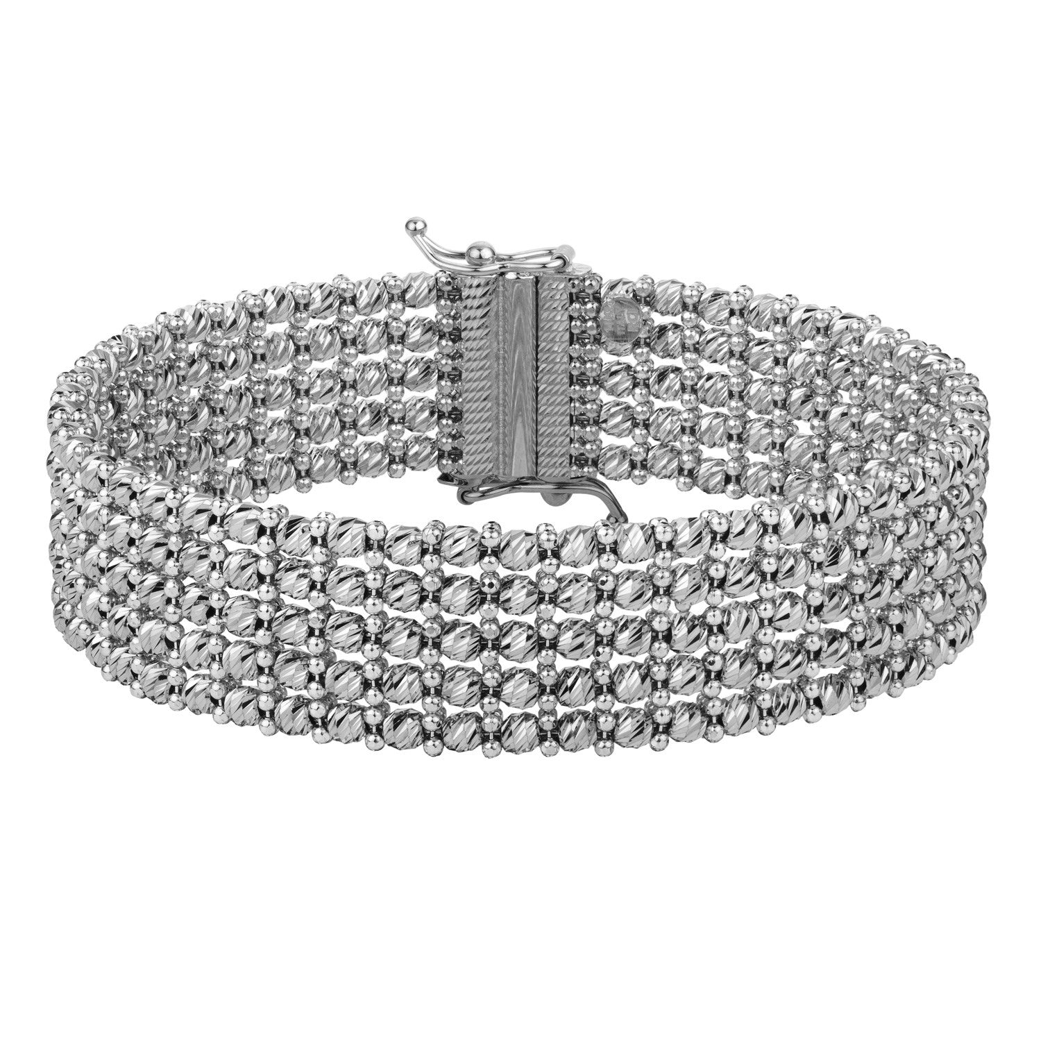 Medium Red Carpet Bracelet in 14K White Gold (14.10 mm) Bracelets RCJ