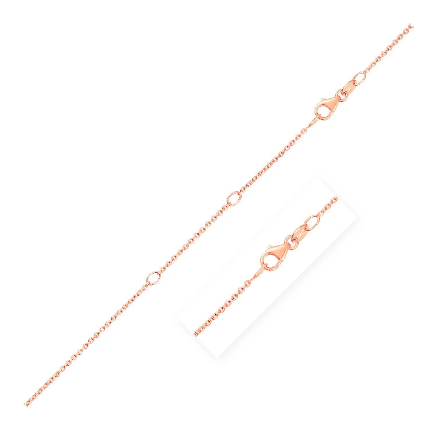 Diamond Cut Cable Chain in 14K Rose Gold RCJ