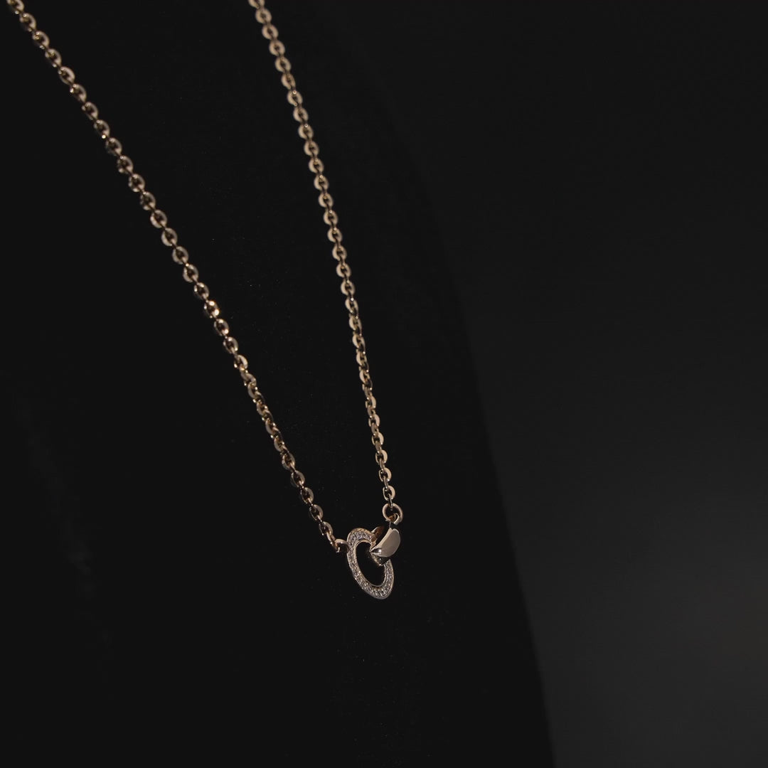 .38 ct tw Diamond Unity Pendant Necklace in 14K Gold